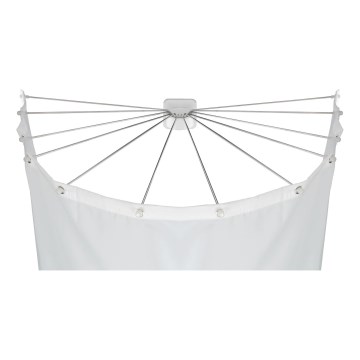 WENKO 23863100 - Sprchový držák 96x72 cm nerez/bílá