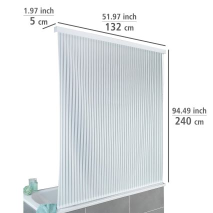 WENKO 23864100 - Sprchová roleta 132x240 cm bílá