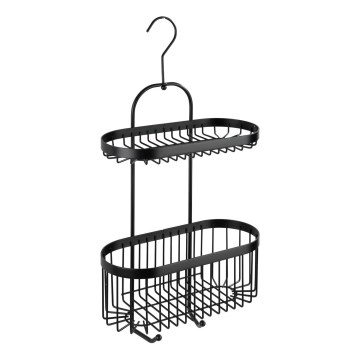 WENKO 23880100 – Polička CLASSIC PL. SCHWARZ 26,5x47 cm černá