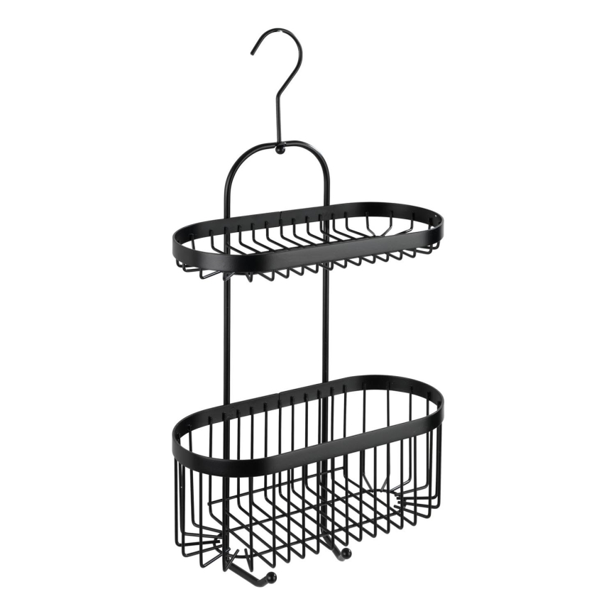 WENKO 23880100 – Polička CLASSIC PL. SCHWARZ 26,5x47 cm černá