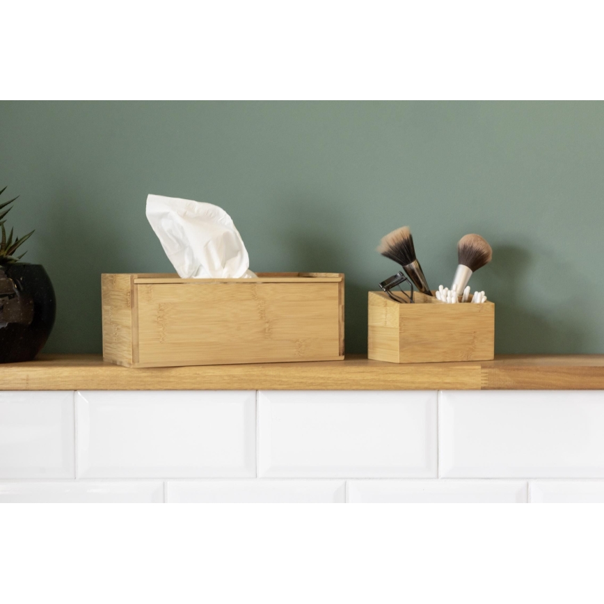 WENKO 23925100 - Box na kapesníky TERRA 25x13 cm hnědá