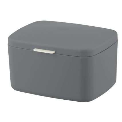 WENKO 23981100 - Box BARCELONA 19,5x16 cm antracit/lesklý chrom