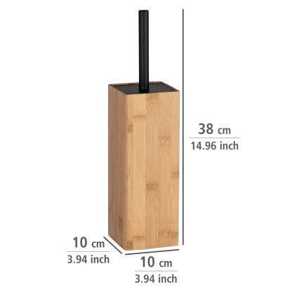 WENKO 23985100 - WC štětka PADUA 10x38 cm hnědá/černá