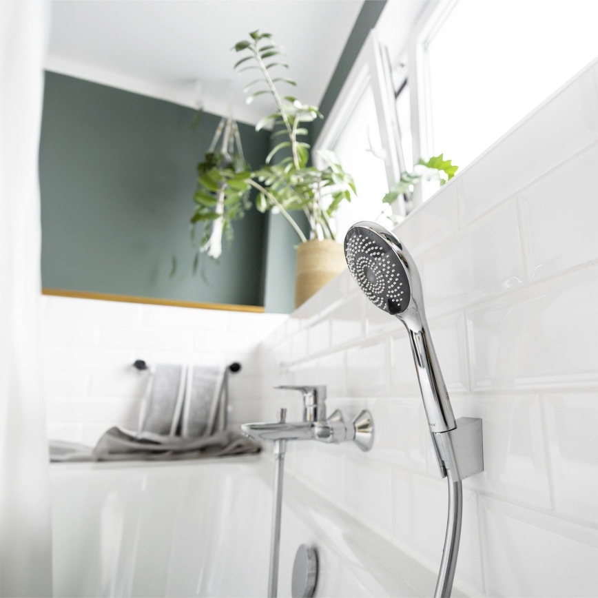 WENKO 23993100 -Sprch. hlavice WATERSAVING SYSTEM 11x11 cm lesklý chrom/bílá/šedá