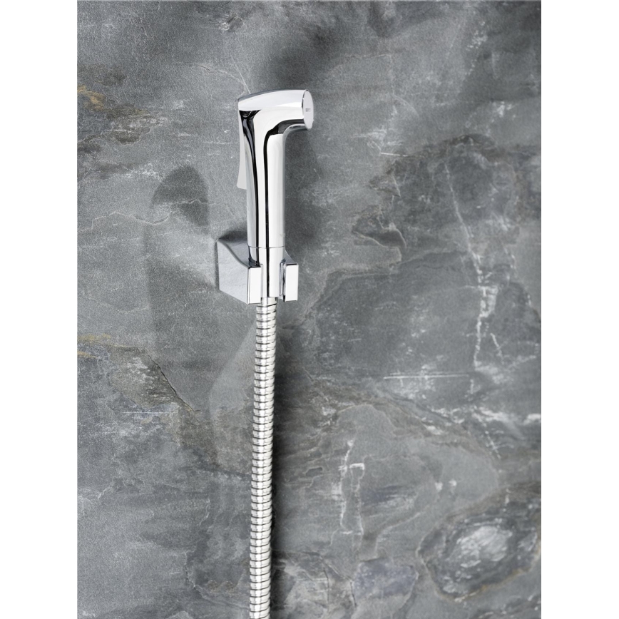 WENKO 23999100 - Bidet set WATERSAVING SYSTEM 12x7 cm lesklý chrom/stříbrná