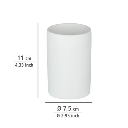 WENKO 24010100 - Pohárek POLARIS 7x11 cm bílá