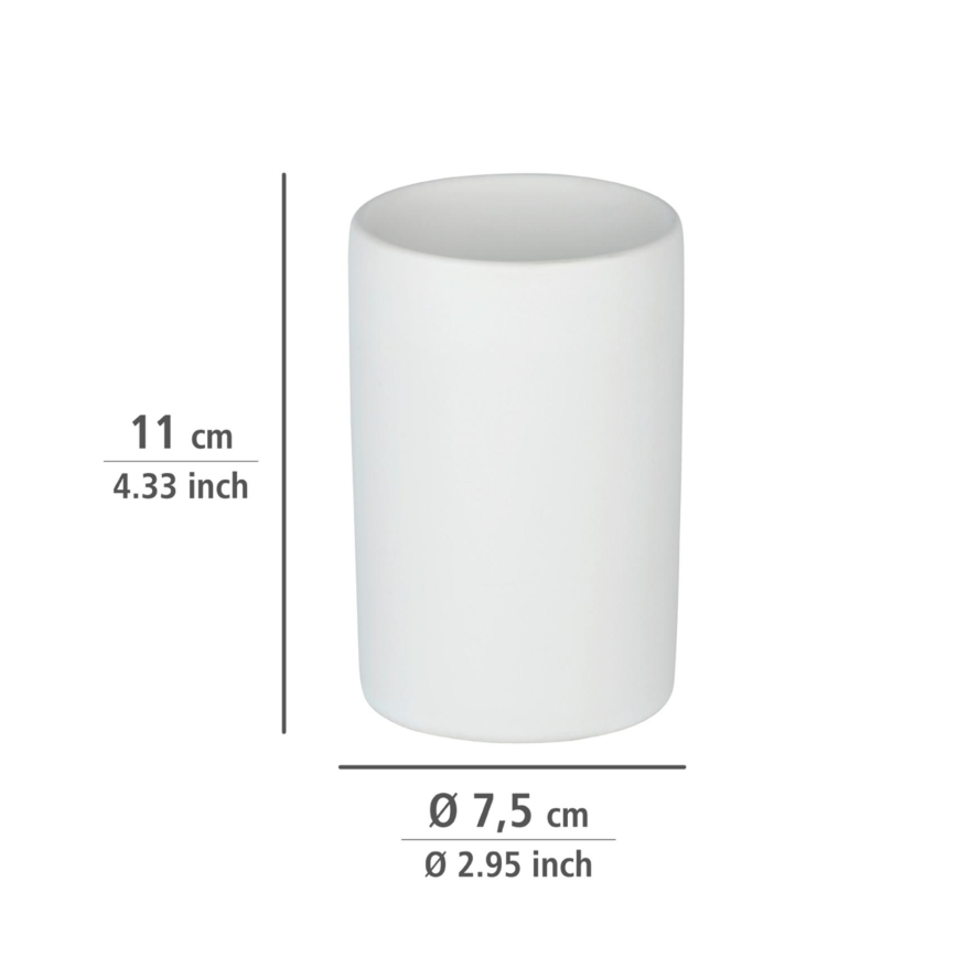 WENKO 24010100 - Pohárek POLARIS 7x11 cm bílá