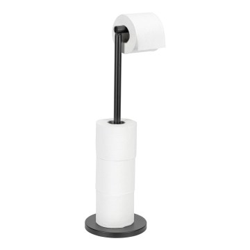 WENKO 24034100 - Držák toaletního papíru 21x55 cm černá/stříbrná