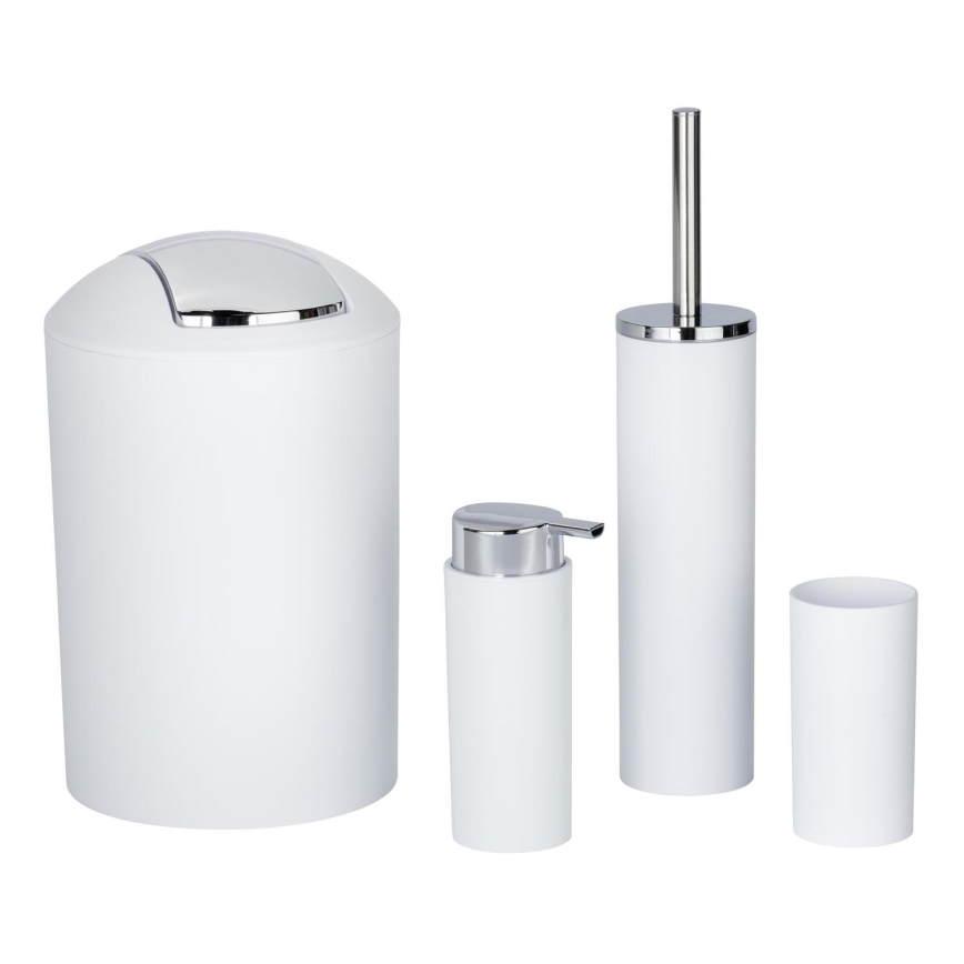 WENKO 24077800 - Set CALVO 6,5x13 cm bílá/lesklý chrom
