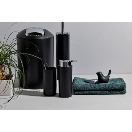 WENKO 24078800 - Sada CALVO 6,5x13 cm černá/lesklý chrom