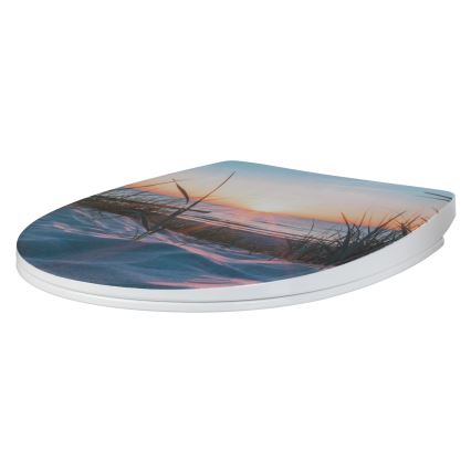WENKO 24081800-Toaletní sedátko BALTIC 38,8x45 cm pestrobarevná/bílá