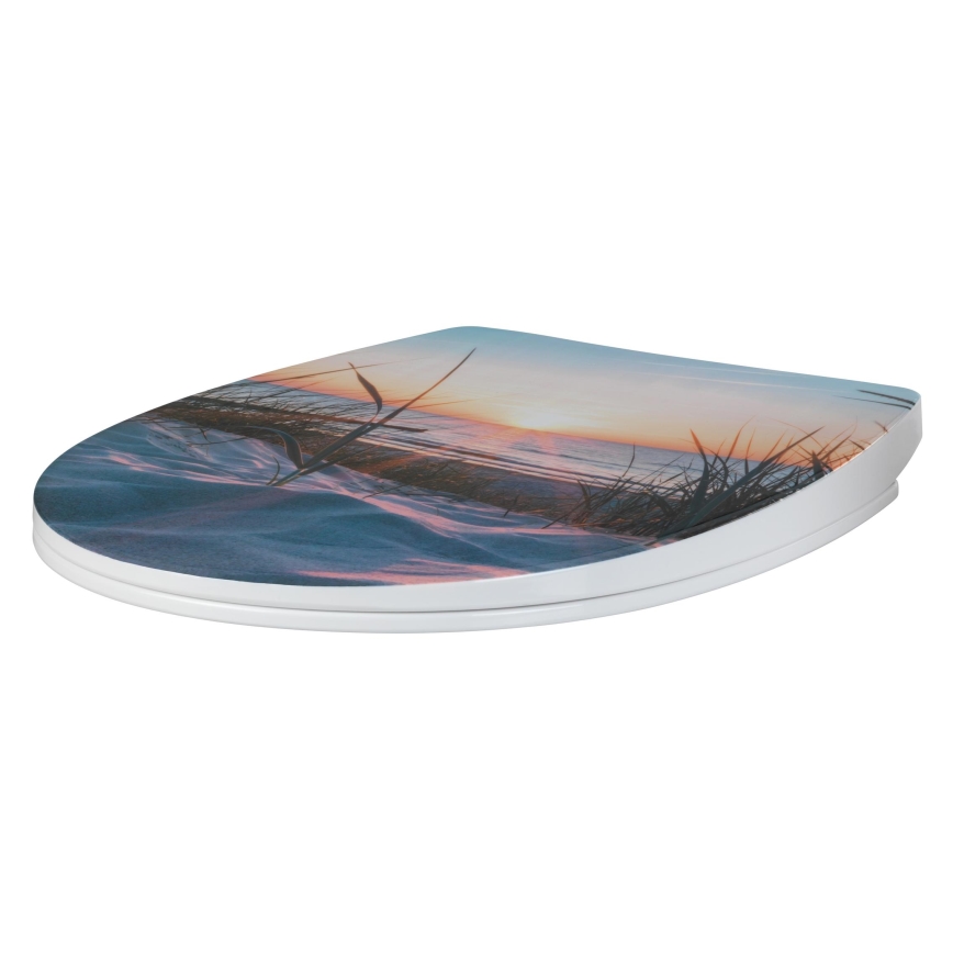 WENKO 24081800-Toaletní sedátko BALTIC 38,8x45 cm pestrobarevná/bílá