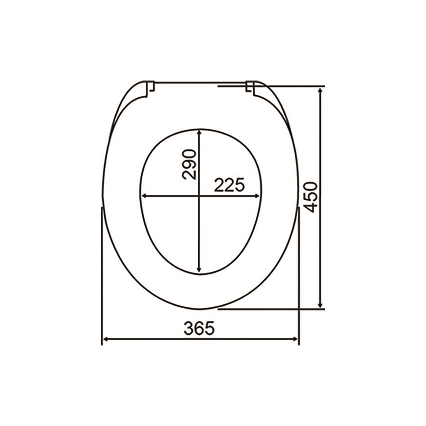 WENKO 24082800 - Toaletní sedátko DROPLETS 45x38,8 cm modrá/bílá