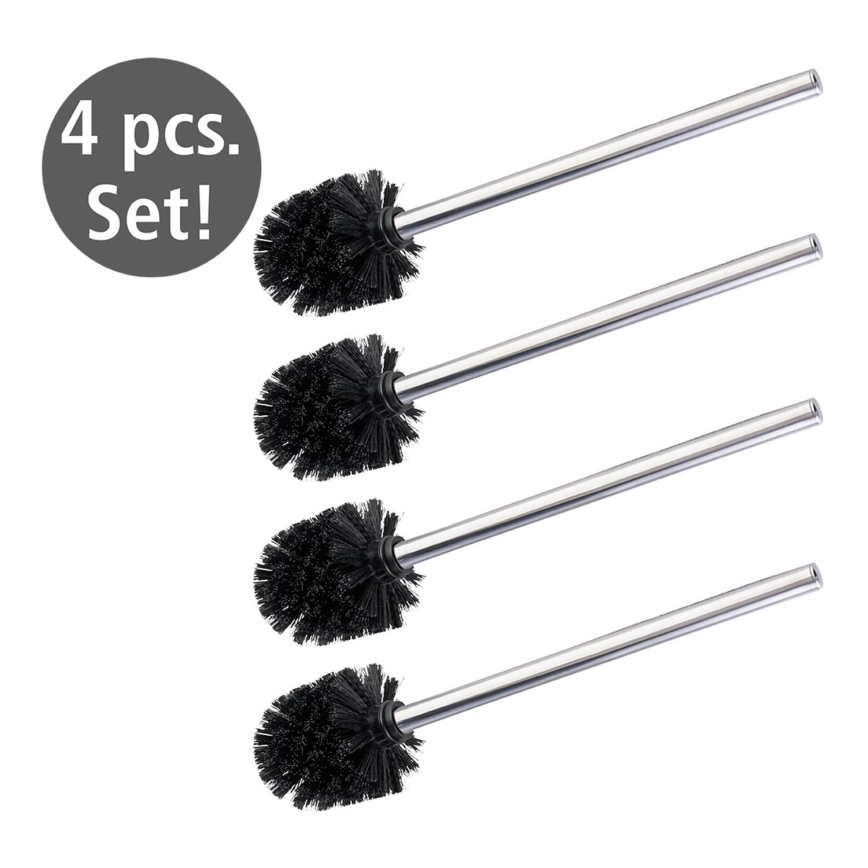 WENKO 24089800 - WC štětka 8x35 cm nerez/stříbrná/černá