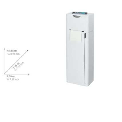 WENKO 24212100 - WC štětka IMON 20x58,5 cm bílá
