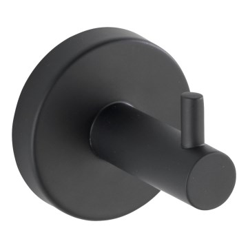 WENKO 24232100-Háček BOSIO BLACK 5,5x5,5 cm nerez/stříbrná