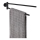 WENKO 24238100-Držák ručníků BOSIO BLACK 5,5x43 cm nerez/stříbrná