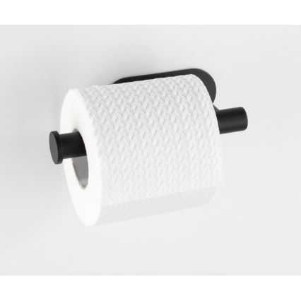 WENKO 24287100-Držák toaletního papíru TURBO-LOC OREA BLACK 16x7 cm nerez/černá
