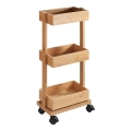 WENKO 24390100 - Regál TORTONA 18x71,5 cm hnědá/černá