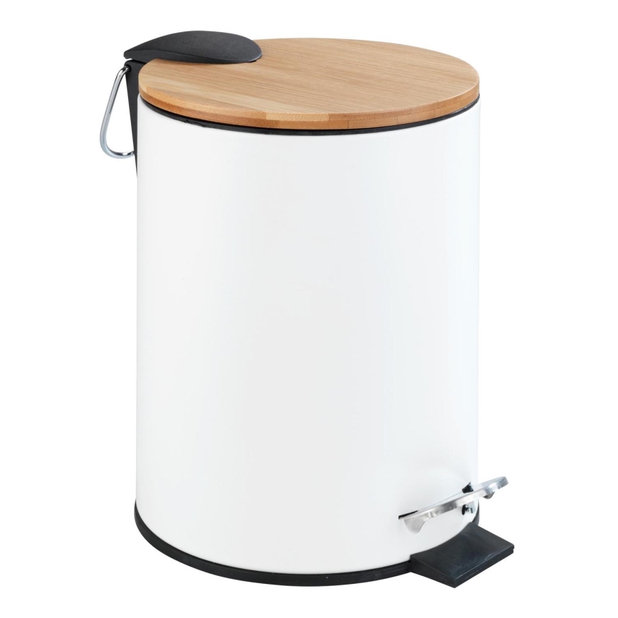 WENKO 24392100 - Koš TORTONA 17x23,5 cm bílá/hnědá/černá