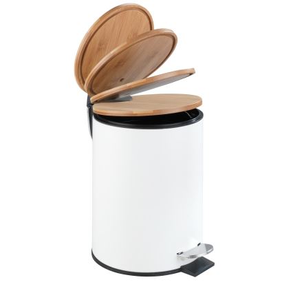 WENKO 24392100 - Koš TORTONA 17x23,5 cm bílá/hnědá/černá