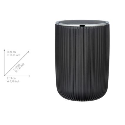 WENKO 24493100 - Odpadkový koš AGROPOLI 19x27 cm šedá