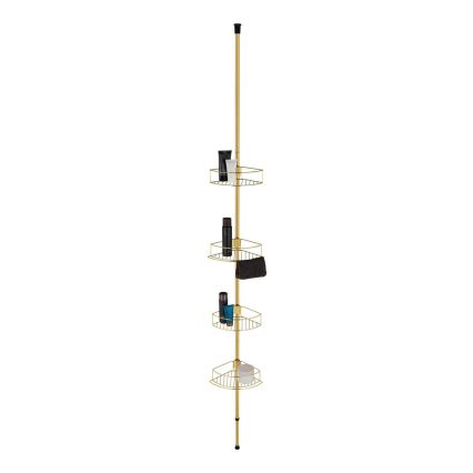 WENKO 24569100-Rohová police DOLCEDO 31x275 cm zlatá