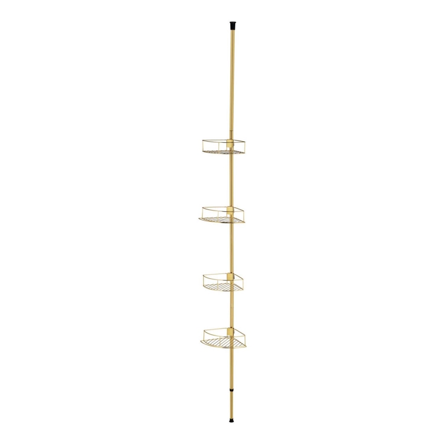 WENKO 24569100-Rohová police DOLCEDO 31x275 cm zlatá