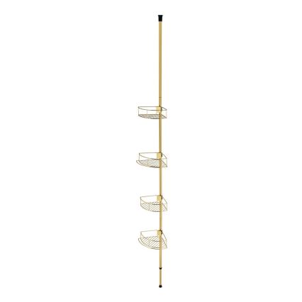 WENKO 24569100-Rohová police DOLCEDO 31x275 cm zlatá