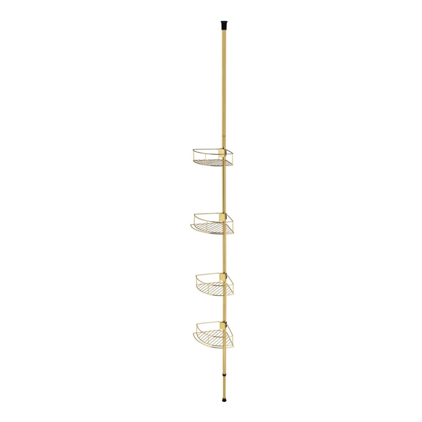 WENKO 24569100-Rohová police DOLCEDO 31x275 cm zlatá