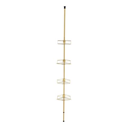 WENKO 24569100-Rohová police DOLCEDO 31x275 cm zlatá