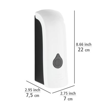 WENKO 24588100-Dávkovač mýdla RANERA 740 ml bílá/černá