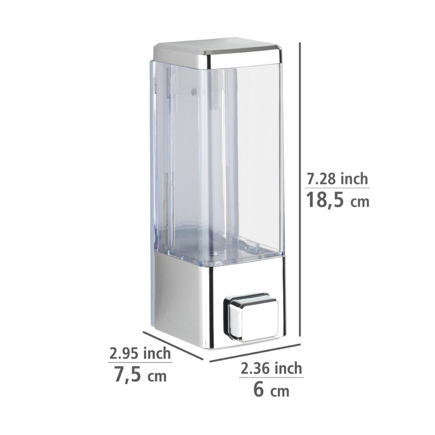 WENKO 24593100-Dávkovač mýdla ISTRES 320 ml lesk. chrom/čirá
