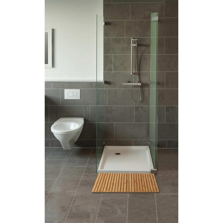 WENKO 24611100 - Rohožka BAMBUSA 100x50 cm hnědá