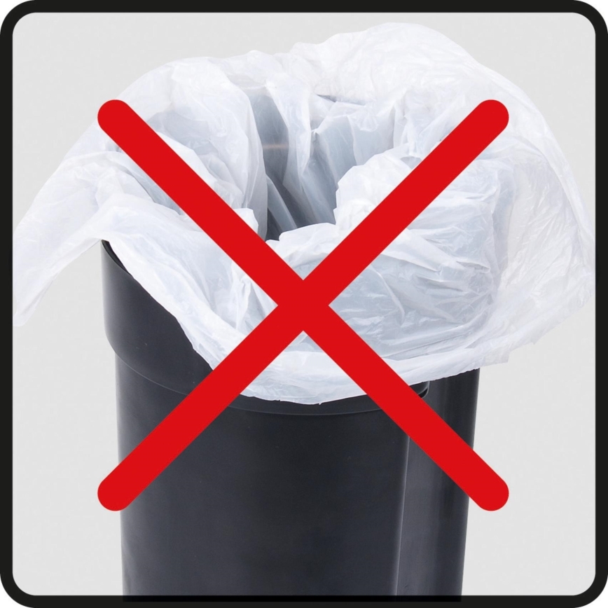 WENKO 24635100 - Koš LEMAN 17x25 cm modrá/černá