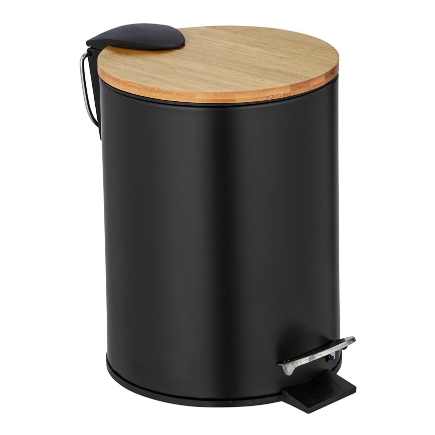 WENKO 24696100 - Koš TORTONA 17x21 cm černá/hnědá