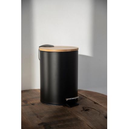 WENKO 24696100 - Koš TORTONA 17x21 cm černá/hnědá