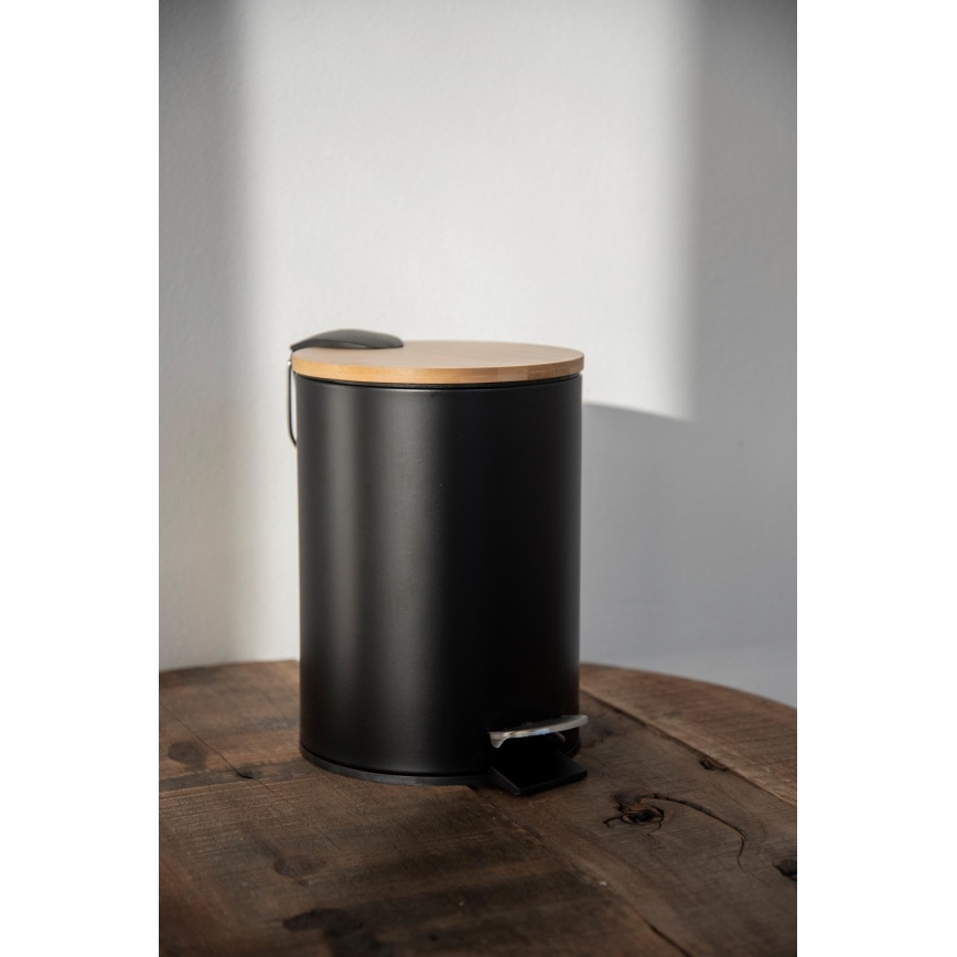 WENKO 24696100 - Koš TORTONA 17x21 cm černá/hnědá