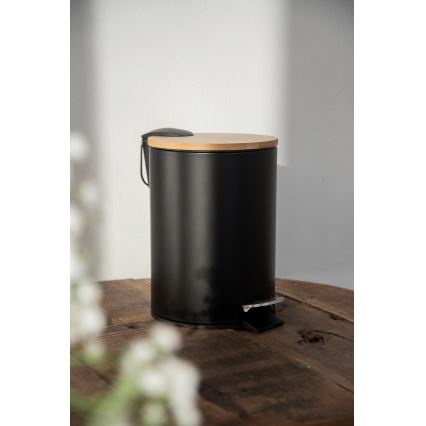 WENKO 24696100 - Koš TORTONA 17x21 cm černá/hnědá