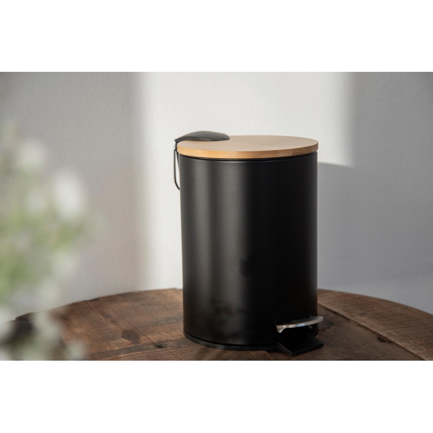 WENKO 24696100 - Koš TORTONA 17x21 cm černá/hnědá