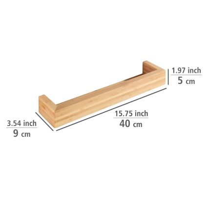 WENKO 24743100 - Stojan BAMBUSA 40x9 cm hnědá