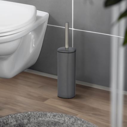 WENKO 24777100 - WC set ALASSIO 9,3x39,2 cm nerez/šedá