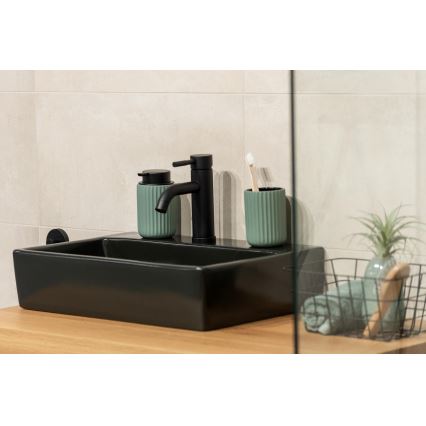 WENKO 24807100 - Dávkovač mýdla BELLUNO 8x13,5 cm zelená/černá