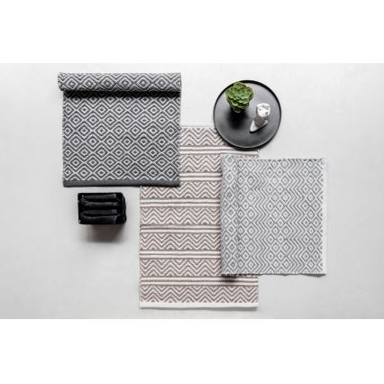 WENKO 24868100-Předložka SHAKI 50x80 cm béžová/bílá