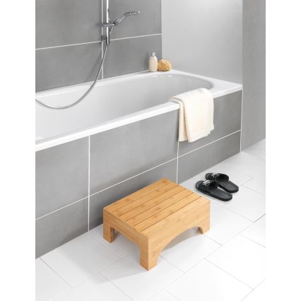 WENKO 24870100 - Stolička BAMBUSA 40x30 cm hnědá