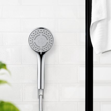 WENKO 24918100 - Sprchová hlavice BASIC LINE 9,5x9,5 cm lesklý chrom/stříbrná