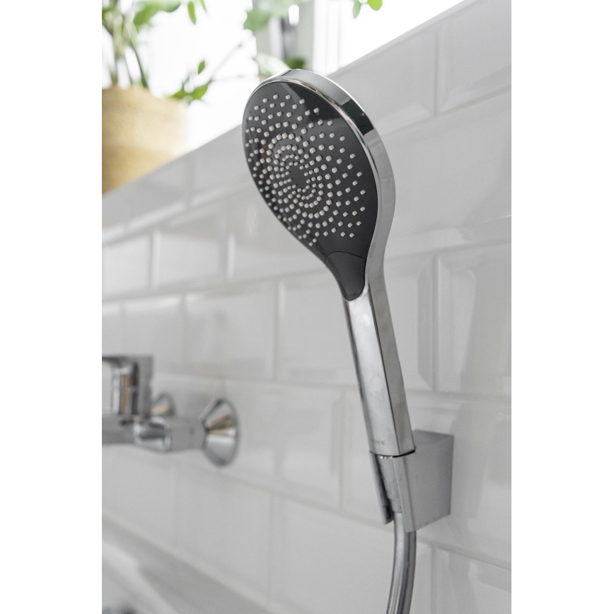 WENKO 24921100 - Sprchová hlavice WATERSAVING SYSTEM 12x12 cm lesklý chrom/šedá