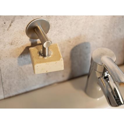 WENKO 24971100-Držák mýdla TURBO-LOC 4,5x7 cm stříbrná