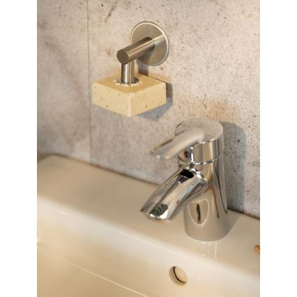 WENKO 24971100-Držák mýdla TURBO-LOC 4,5x7 cm stříbrná