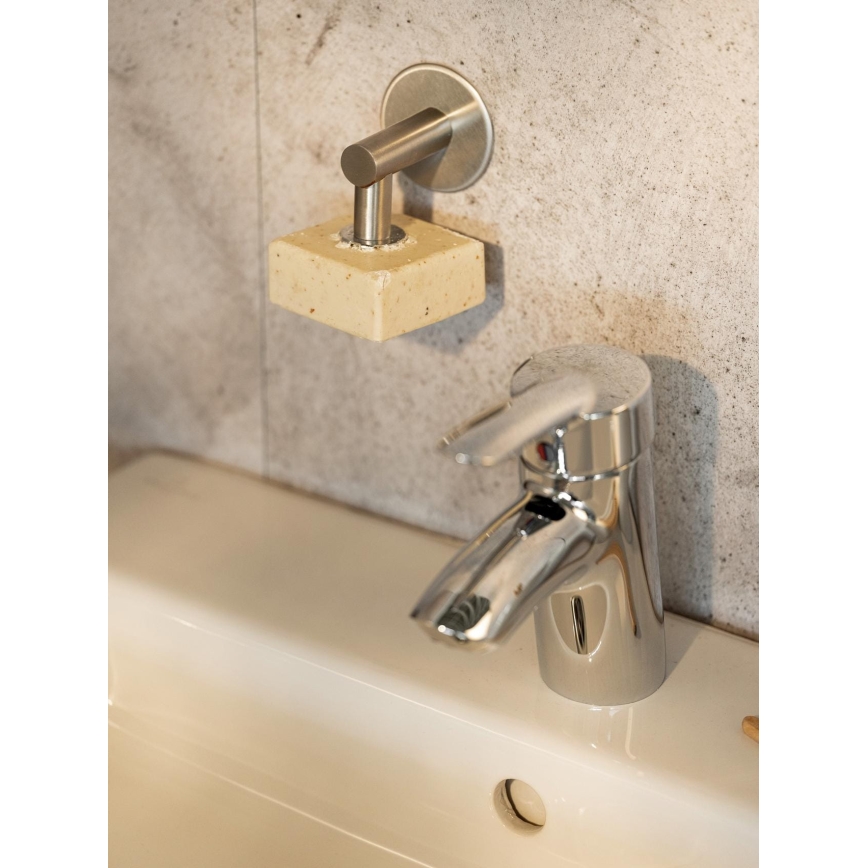 WENKO 24971100-Držák mýdla TURBO-LOC 4,5x7 cm stříbrná